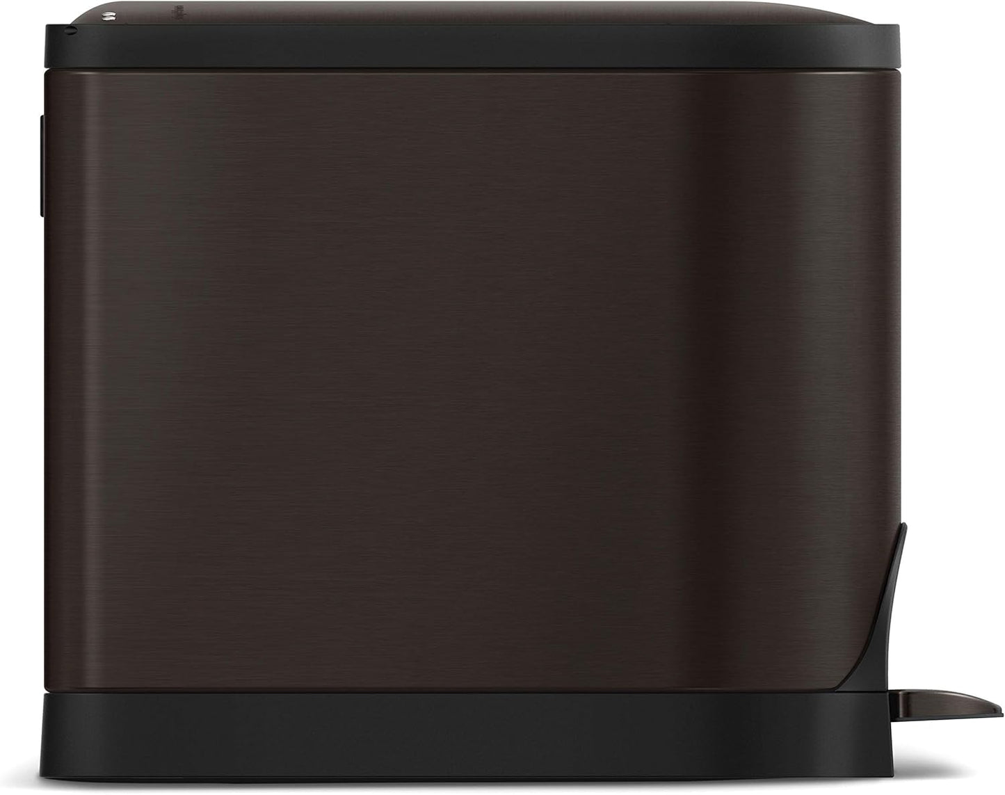 Simplehuman 10L Butterfly Pedal Bin, Dark Bronze Stainless Steel