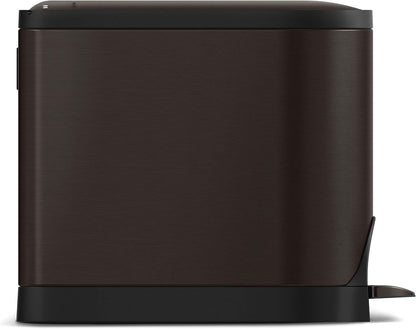 Simplehuman 10L Butterfly Pedal Bin, Dark Bronze Stainless Steel