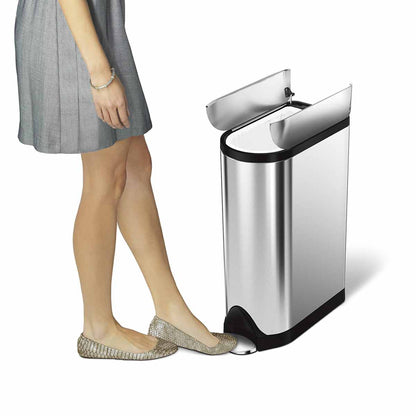 Simplehuman Pedal Bin, 18 Litre, Butterfly Design
