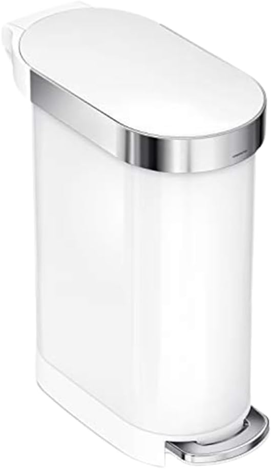 Simplehuman 45 Liter / 12 Gallon Slim Hands-Free Kitchen Step Trash Can