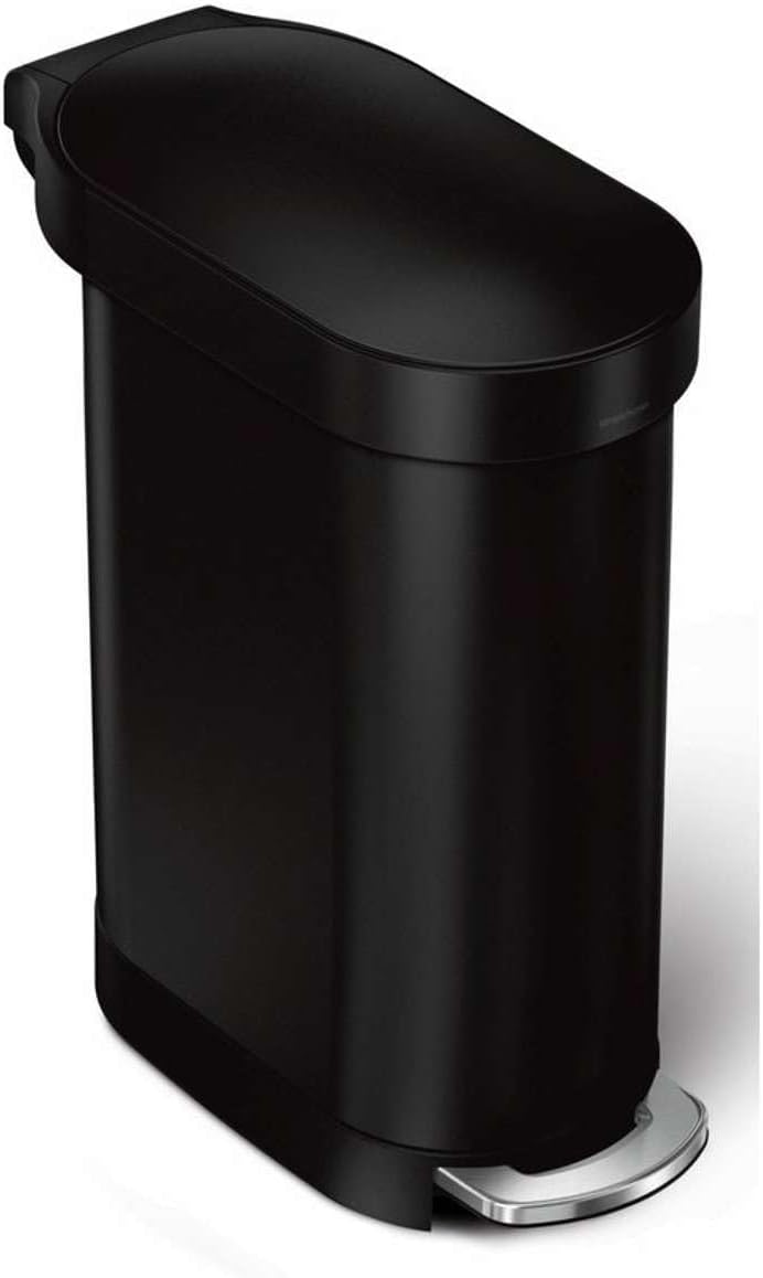 Simplehuman 45 Liter / 12 Gallon Slim Hands-Free Kitchen Step Trash Can