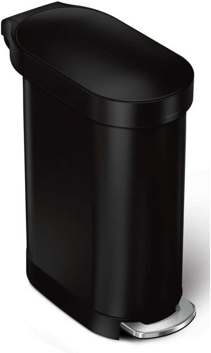 Simplehuman 45 Liter / 12 Gallon Slim Hands-Free Kitchen Step Trash Can