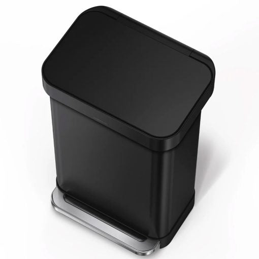 Simplehuman 45L Rectangular Pedal Bin Matte Black