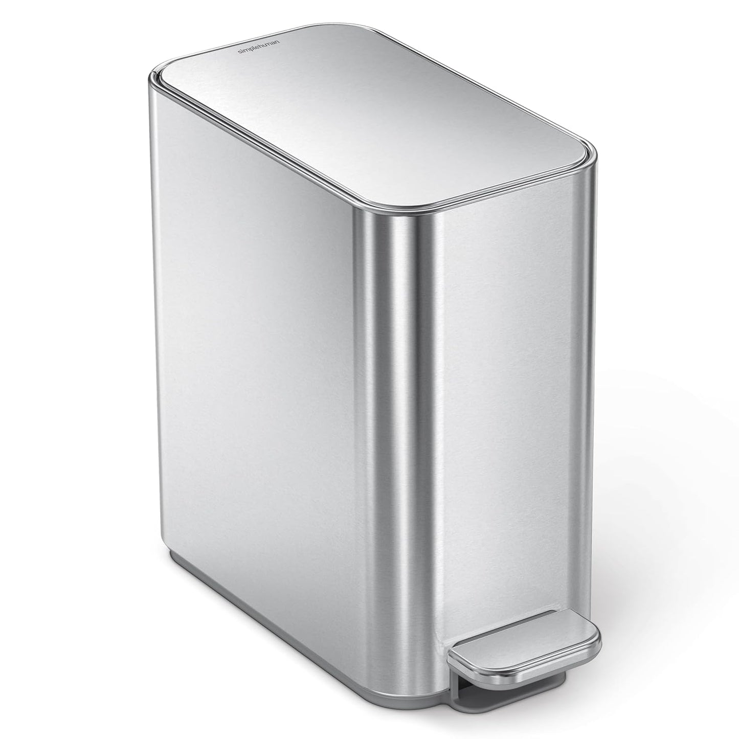 Simplehuman Slim Step Can, 5L / 1.3 Gallon Compact Bathroom Trash Can
