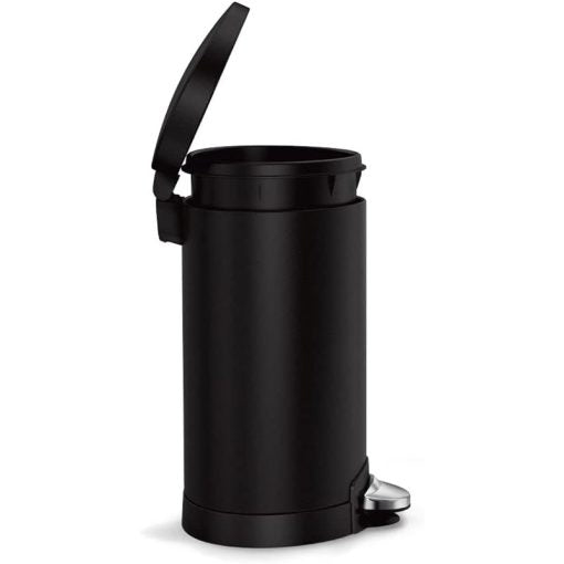 Simplehuman 6L Semi Round Pedal Bin Matte Black