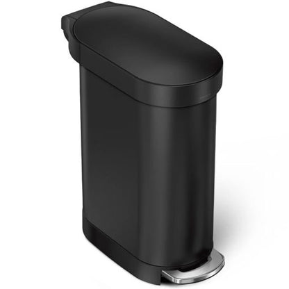 Simplehuman 45L Slim Pedal Bin Matte Black