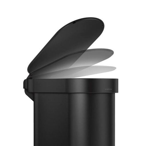 Simplehuman 45L Slim Pedal Bin Matte Black