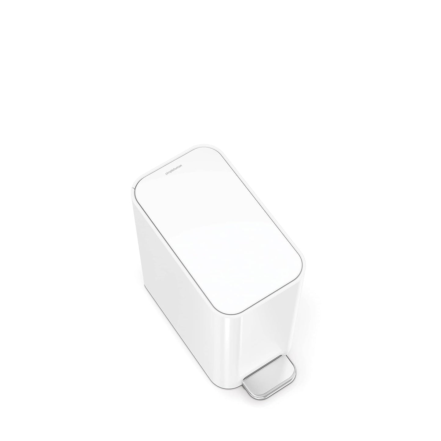 Simplehuman Slim Step Can, 5L / 1.3 Gallon Compact Bathroom Trash Can, Liner Pocket