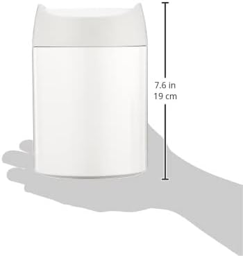 Simplehuman Mini Countertop Trash Can, 1.5L / 0.4 Gallon Compact Vanity Trash Can, Balanced Swing Lid