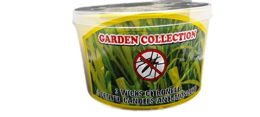 Citronella Scented Candle Anti Mosquito 3 Wicks