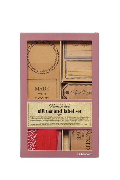 Home Made Gift Tag & Label Set KCHMJDECSET120PC