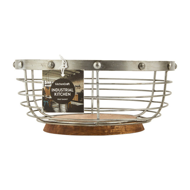 KitchenCraft - Industrial Industrial Kitchen Wire Fruit Basket