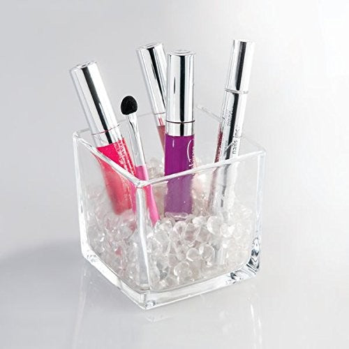 Interdesign Bella Cosmetic Organizer With Beads To - 7.6 Cm, Square, Clear 25540Eu - Home & Beyond