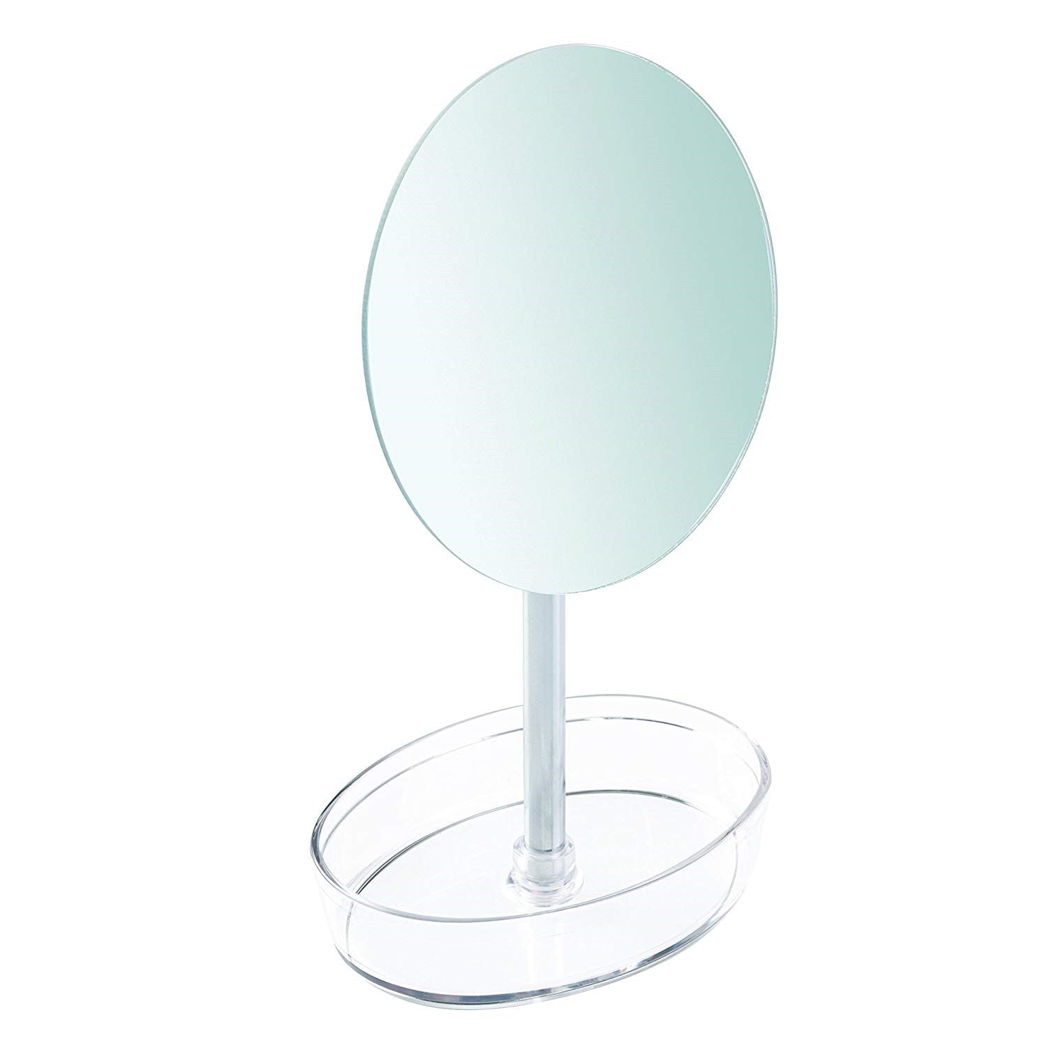 Interdesign "Rotating Tray" Gina Vanity Mirror, Plastic, Clear 09562Eu - Home & Beyond