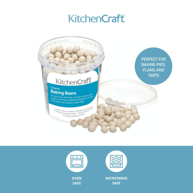 KitchenCraft Tub of Ceramic Baking Beans (500g) KCBEANS