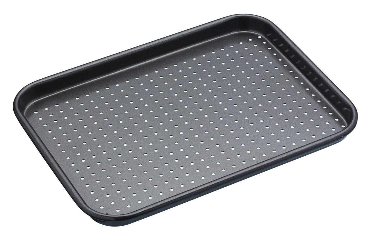 KitchenCraft MasterClass Crusty Bake Non-Stick Baking Tray, 24cm x 18cm