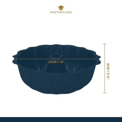 KitchenCraft MasterClass Non-Stick Fluted Ring Cake Pan, 27cm