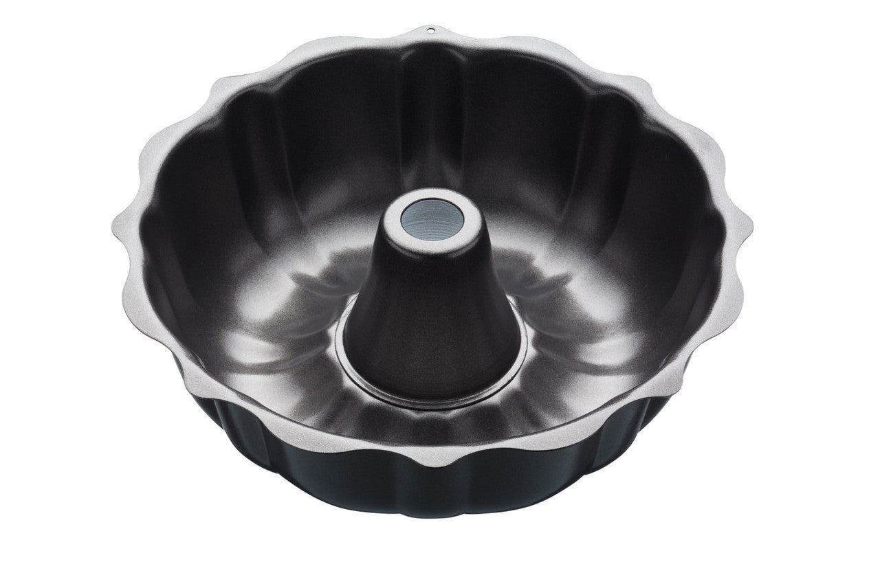 KitchenCraft MasterClass Non-Stick Fluted Ring Cake Pan, 27cm