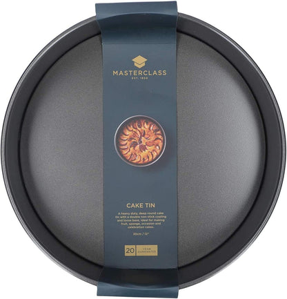 KitchenCraft MasterClass Non-Stick 30cm Loose Base Deep Cake Pan KCMCHB57