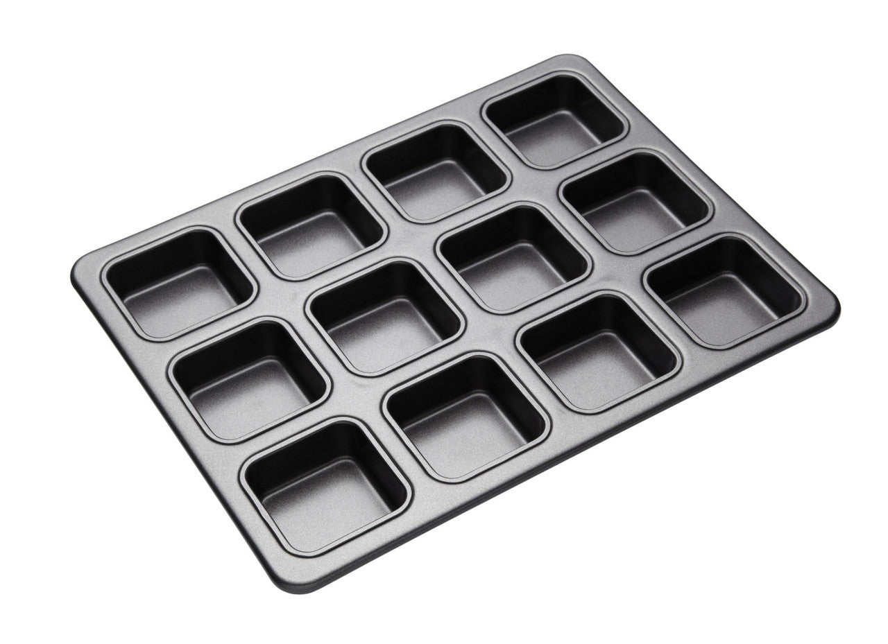 KitchenCraft MasterClass Non-Stick 12 Hole Brownie Pan