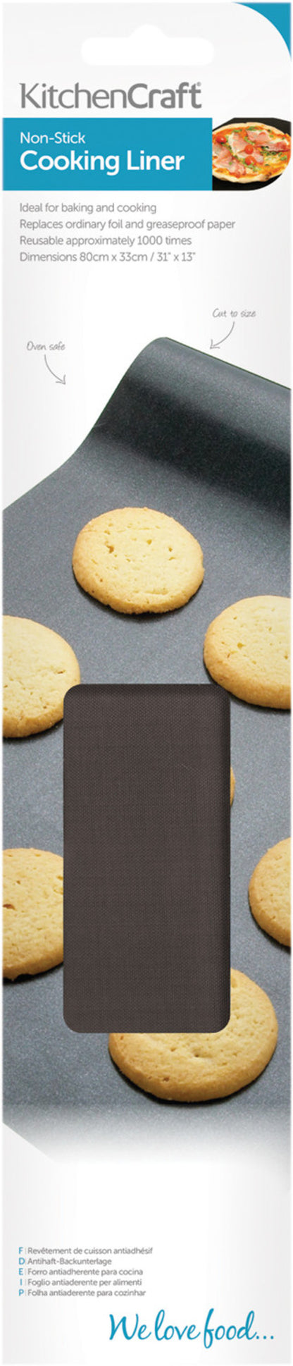 KitchenCraft Non-Stick Cooking Liner 80x33cm