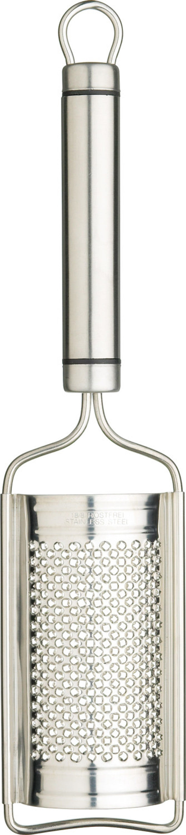 KitchenCraft  Oval Handled Professional Stainless Steel Curved Nutmeg and Zest Grater