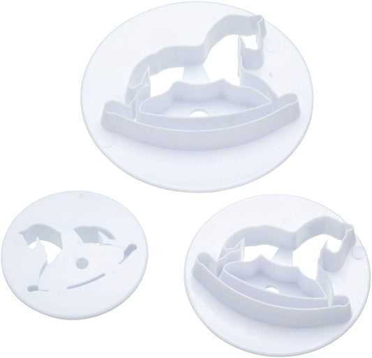 KitchenCraft Sweetly Does It It Rocking Horse Fondant Cutters, Set of 3 SDIFCHORSE3PC