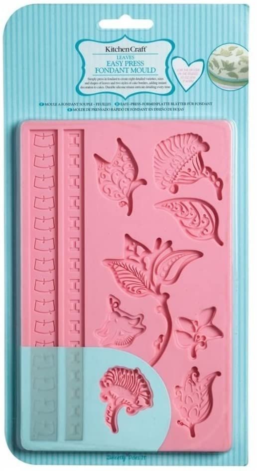 KitchenCraft Sweetly Does It Leaves Silicone Fondant Mould SDIFM04