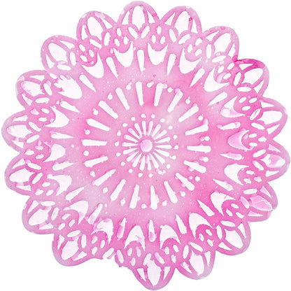 KitchenCraft Sweetly Does It Silicone Spiral Lace Icing Mould, Pink  SDILACEMAT07