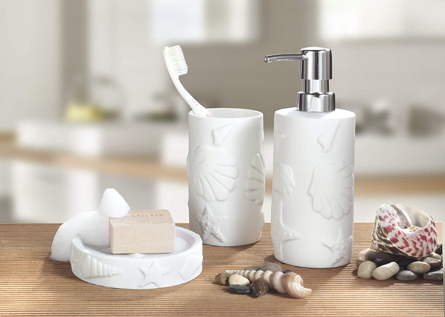 Kleine Wolke Little Cloud Porcelain Soap Dispenser, White - Home & Beyond