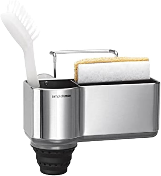 Simplehuman Sink Caddy Sponge Holder, Brushed Stainless Steel