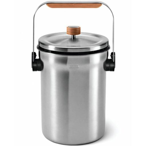 Simplehuman Compost Pail, Brushed Steel, 4.5L