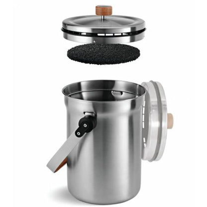 Simplehuman Compost Pail, Brushed Steel, 4.5L