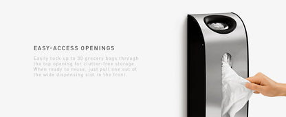 Simplehuman Wall Mount Grocery Bag Dispenser, Brushed Stainless Steel