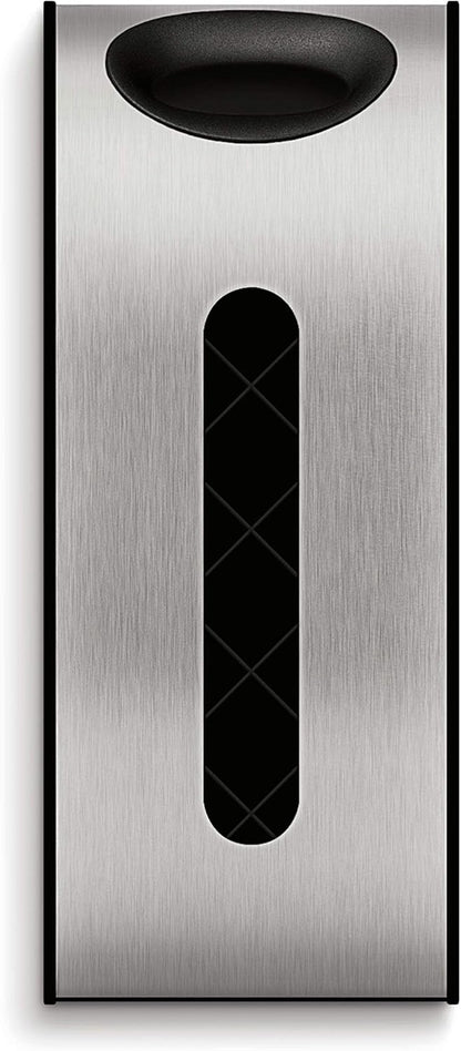 Simplehuman Wall Mount Grocery Bag Dispenser, Brushed Stainless Steel