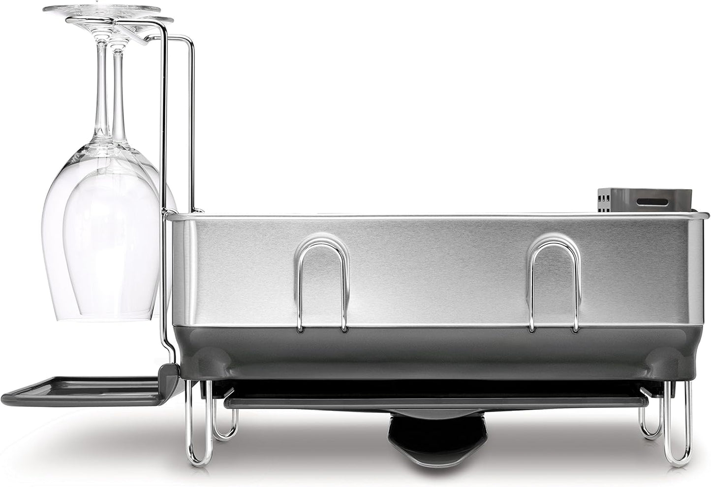 Simplehuman Compact Steel Frame dishrack, Brushed,