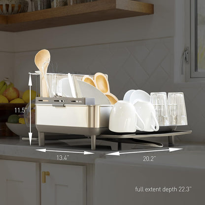 Simplehuman Large Capacity Dish Drying Rack With Stainless Steel Frame