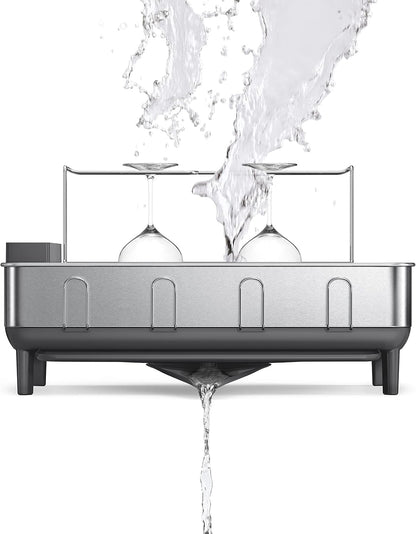 Simplehuman Large Capacity Dish Drying Rack With Stainless Steel Frame