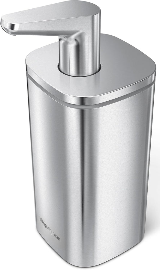 Simplehuman Pulse Pump, 10 oz Manual Soap Dispenser for Kitchen and Bathroom