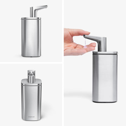 Simplehuman Pulse Pump, 10 oz Manual Soap Dispenser for Kitchen and Bathroom
