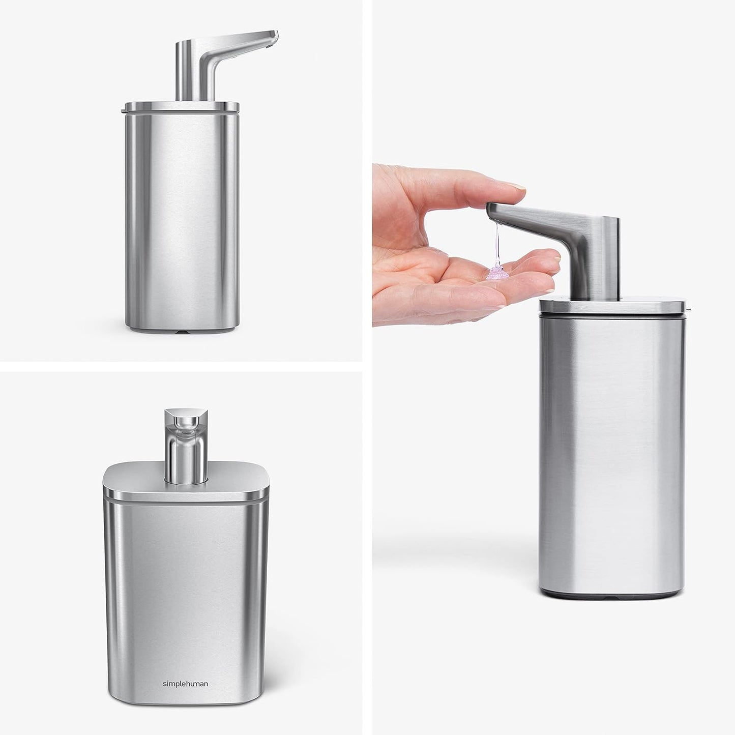 Simplehuman 16 oz. Pulse Pump, Liquid Soap Dispenser, Drip Free Hand Soap Pump