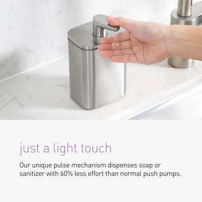 Simplehuman 16 oz. Pulse Pump, Liquid Soap Dispenser, Drip Free Hand Soap Pump