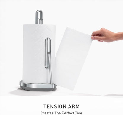 Simplehuman Paper Towel Holder with Spray, All-in-One Countertop Paper Towel and Cleaner Dispenser