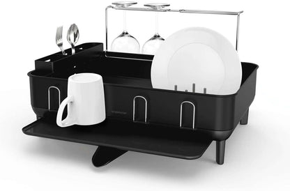 Simplehuman Large Capacity Dish Drying Rack With Stainless Steel Frame