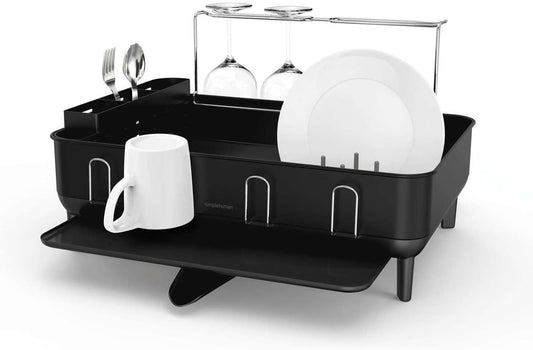 Simplehuman Large Capacity Dish Drying Rack With Stainless Steel Frame