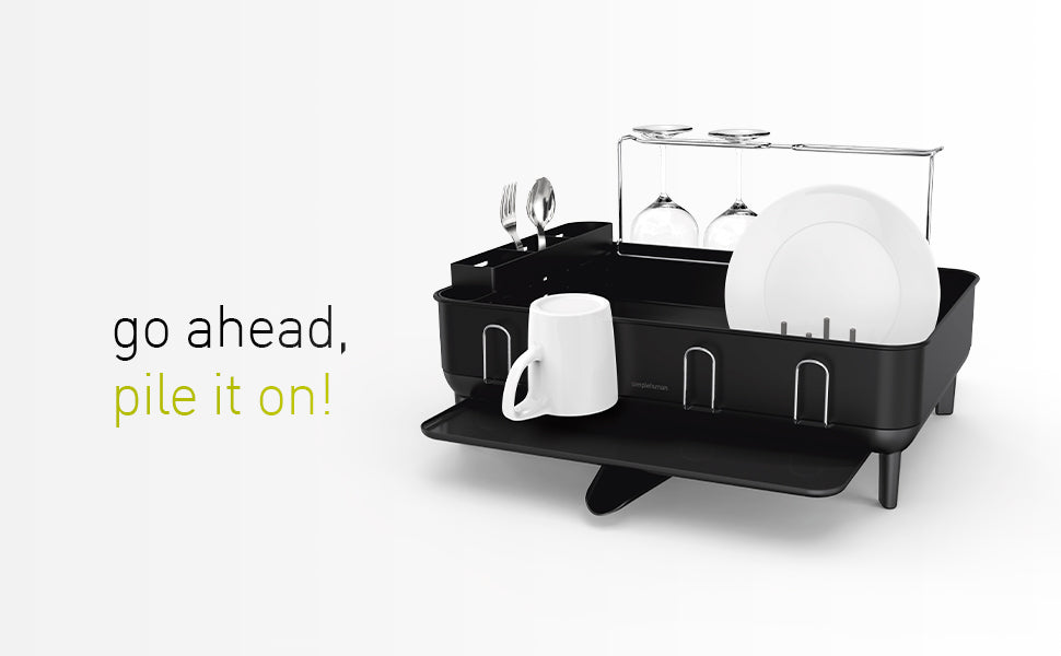 Simplehuman Large Capacity Dish Drying Rack With Stainless Steel Frame