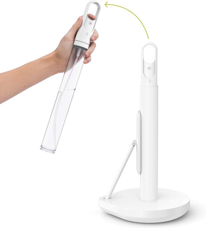 Simplehuman Paper Towel Holder with Spray, All-in-One Countertop Paper Towel and Cleaner Dispenser