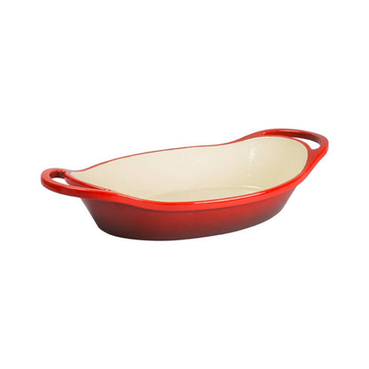 Lodge EC2C43 Oval Casserole 2 Quart Red