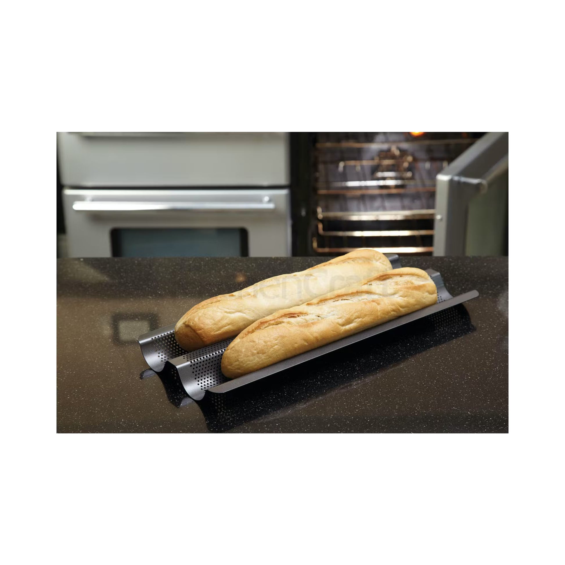 KitchenCraft - MasterClass Crusty Bake Non-Stick Baguette Tray KCMCCB90 - Home & Beyond