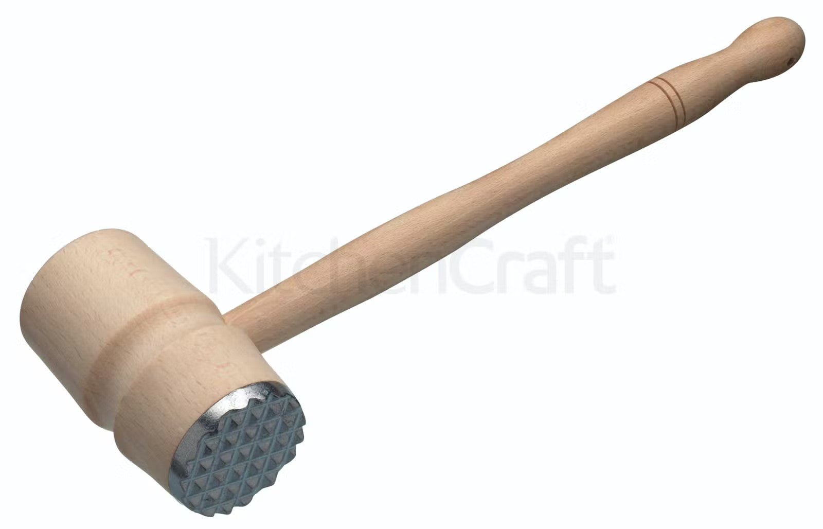 KitchenCraft Beech Wood Meat Hammer With Metal End KCMALLET - Home & Beyond